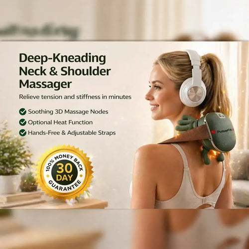 PulseFitX™ Deep-Kneading Neck & Shoulder Massager with Heat