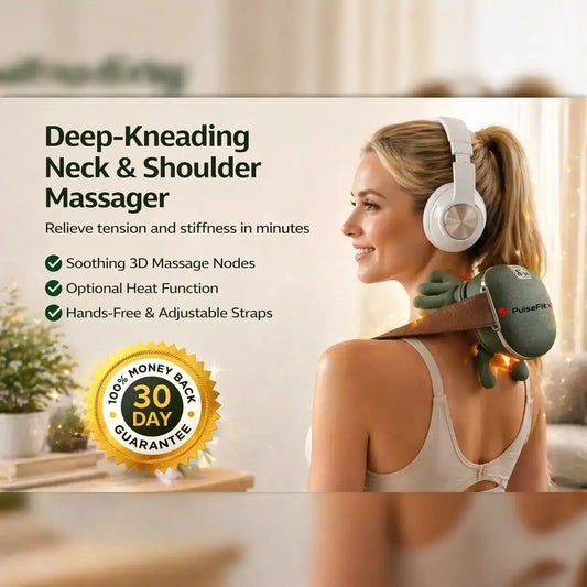 PulseFitX™ Deep-Kneading Neck & Shoulder Massager with Heat