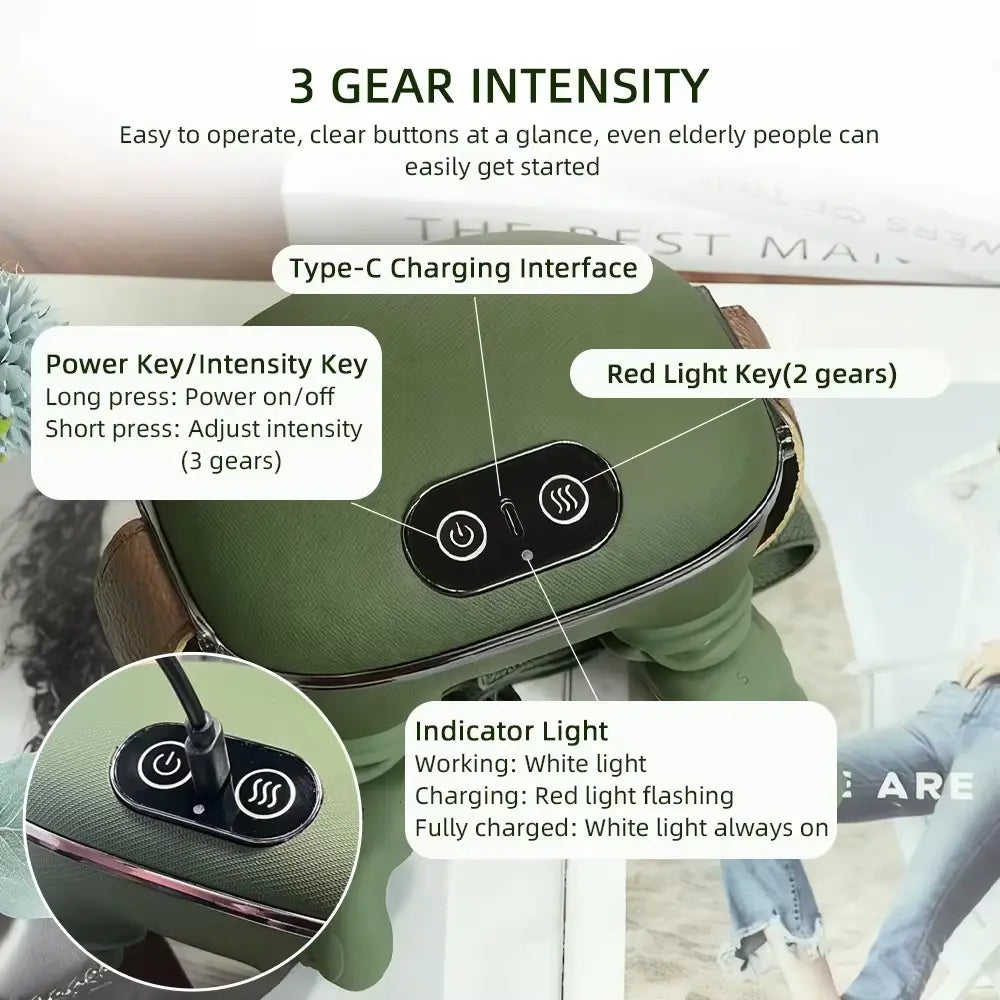 PulseFitX™ Deep-Kneading Neck & Shoulder Massager with Heat