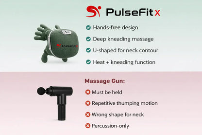 PulseFitX™ Deep-Kneading Neck & Shoulder Massager with Heat